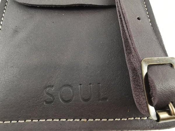 Leather cell phone holder- -NZ made- -Soul