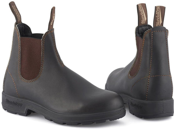 Blundstone #500 stout brown gusset boot chelsea unisex tasmania mens Womens footwear