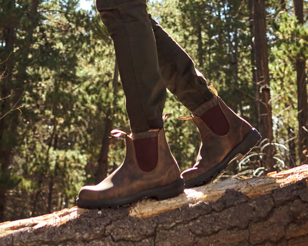 Blundstone #585 rustic brown boot chelsea unisex tasmania 